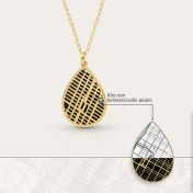 Cherished Spot Silhouette Map Necklace [18K Gold Plated]