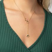 Collier Lasso Infini avec Nano Bible [Plaqué Or 18ct]