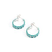 Ocean Twist Hoop Earrings [Sterling Silver]