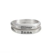 Serenity Name Ring [Sterling Silver]