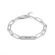 Arya Bar Name Bracelet [Sterling Silver]