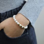 Pearl Name Bracelet [18K Gold Vermeil]