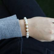 Pearl Name Bracelet [Gold Plated]