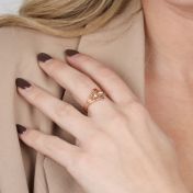 A Mother's Love Ring - Triple Love [Rose Gold Plated]