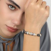 Picasso Jaspis Vrouwen Naam Armband - Sterling Zilver