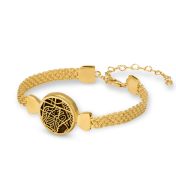 Bijzondere Vlek Silhouet Kaart Armband met Milanese Ketting [18K Goud Vermeil]