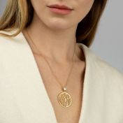 Talisa Map Necklace With 1 Ct Diamond [14 Karat Gold]