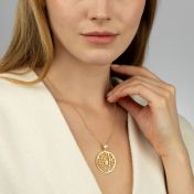 Talisa Map Necklace With 1 Ct Diamond [14 Karat Gold]