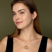 Crossed Precious Spot Map Necklace [18K Gold Vermeil]