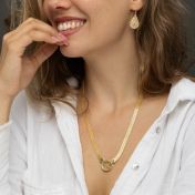 Precious Spot Map Necklace with Milanese Chain [18K Gold Plated]