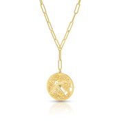 Precious Spot Map Link Chain Necklace [18K Gold Plated]