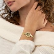 Precious Spot Silhouette Map Bracelet with Diamonds [18K Gold Plated]