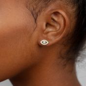 Zeus Evil Eye Stud Earrings