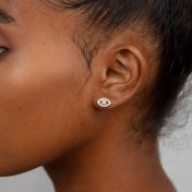Zeus Evil Eye Stud Earrings