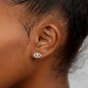 Zeus Evil Eye Stud Earrings