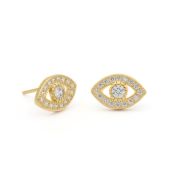 Zeus Evil Eye Stud Earrings