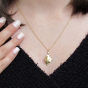 Aspen Leaf Necklace [18K Gold]