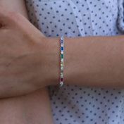 Rainbow Dazzling Love Bracelet [Sterling Silver]