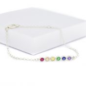 Rainbow Talisa Stars Anklet [Sterling Silver]
