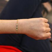 Glänzendes Liebe Armband [750er vergoldet]