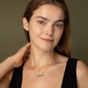 Beloved Spot Silhouette Map Necklace [14 Karat Gold]