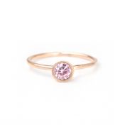 Carina Ring. Big Circle [18K Rose Gold Plated]