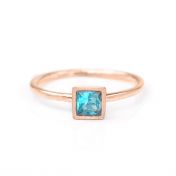 Carina Ring. Square [18K Rose Gold Plated]