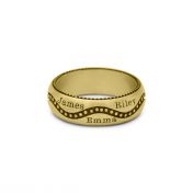 Der Wegweiser Ring mit Gravur[750er vergoldet]