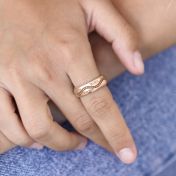 Der Wegweiser Ring mit Gravur [750er rosévergoldet]
