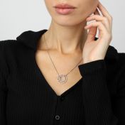 Talisa Roman Numeral Date Necklace [Sterling Silver]