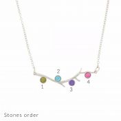 Roots of Love Necklace Horizontal [Sterling Silver]