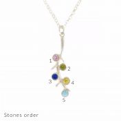 Roots of Love Necklace Vertical [Sterling Silver]