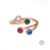 Roots Of Love Ring [Rose Gold Plated]