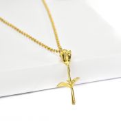 Sweet Rose Necklace [Gold Plated]