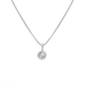 Enchanted Sparkle Necklace With A Diamond [Sterling Silver]