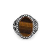 Royal Brown Tiger Eye Ring - Sterling Silver