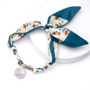 Talisa Scarf Necklace with a Map Charm [Sterling Silver]