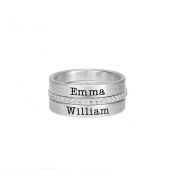 Talisa Engraved Ring Stack [Sterling Silver]
