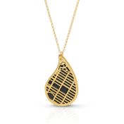 Threads Of Life Silhouette Map Necklace [14 Karat Gold]