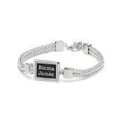 Silhouette Name Bracelet [Sterling Silver]