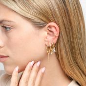 Single Earring Charm With Diamond [18K Gold Vermeil]