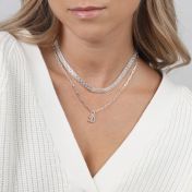 Shine Bright Initial Necklace [Sterling Silver]