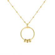 Family Circle Name Necklace [18K Gold Vermeil]