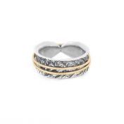 Talisa Promise Ring [Sterling Silver] - 2 Spinners