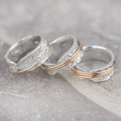 Family Circles Spinner Ring Shiny [Sterling Silver] - 3 Spinners