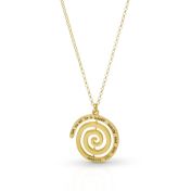 Timeless Message Engraved Necklace [18K Gold Plated]