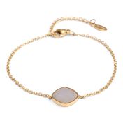 Curvy Square Charm Bracelet