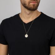St Patrick's Personalized Necklace For Men - 18K Gold Vermeil