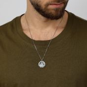 St Patrick's Personalized Necklace For Men - Sterling Silver