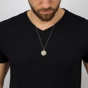 St Patrick's Personalized Necklace For Men - 18K Gold Plated